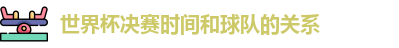 世界杯决赛时间和球队的关系